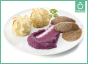 IDDSI 5 - Runderhachee met rode kool en aardappelpuree (gemalen)