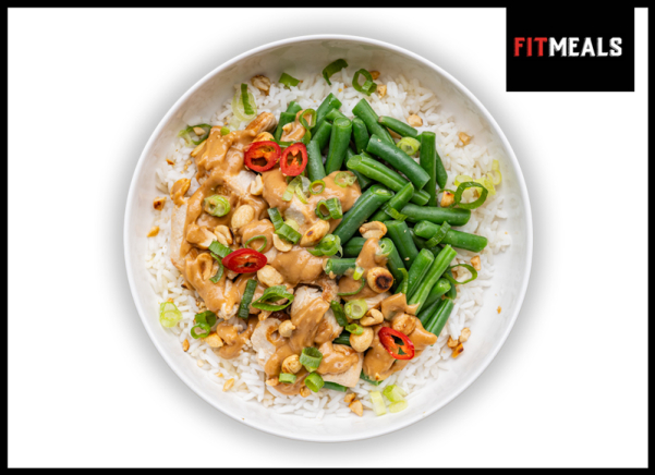 Fit Meals - Chicken saté met pindasaus en sperzieboontjes