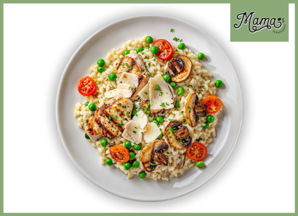 Mama's Maaltijden - Romige risotto met kip en boschampignon