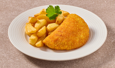 Kip cordon bleu met ovenfriet